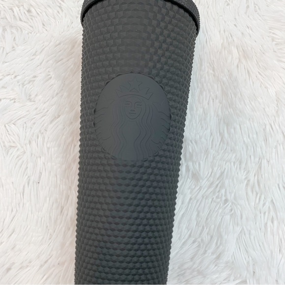 Disneyland Geometric studded Starbucks Tumbler with Straw matte Black 24oz - Picture 6 of 10